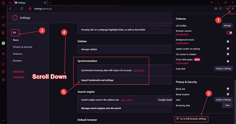 how to see browsing history on opera gx and how does opera's privacy settings compare to those of google chrome?